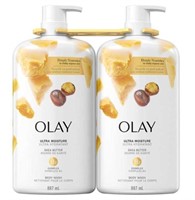 2-Pk Olay Ultra Moisture Body Wash With Shea