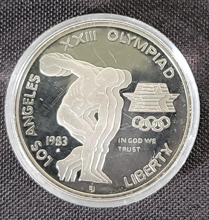 1983 Los Angeles 33rd Olympiad One Dollar Coin