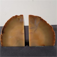 Agate Geode Bookends (2)