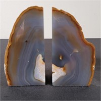 Agate Geode Bookends (2)