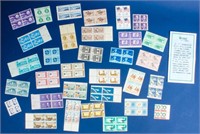 Stamps 32-4¢ Commemorative Blocks of 4