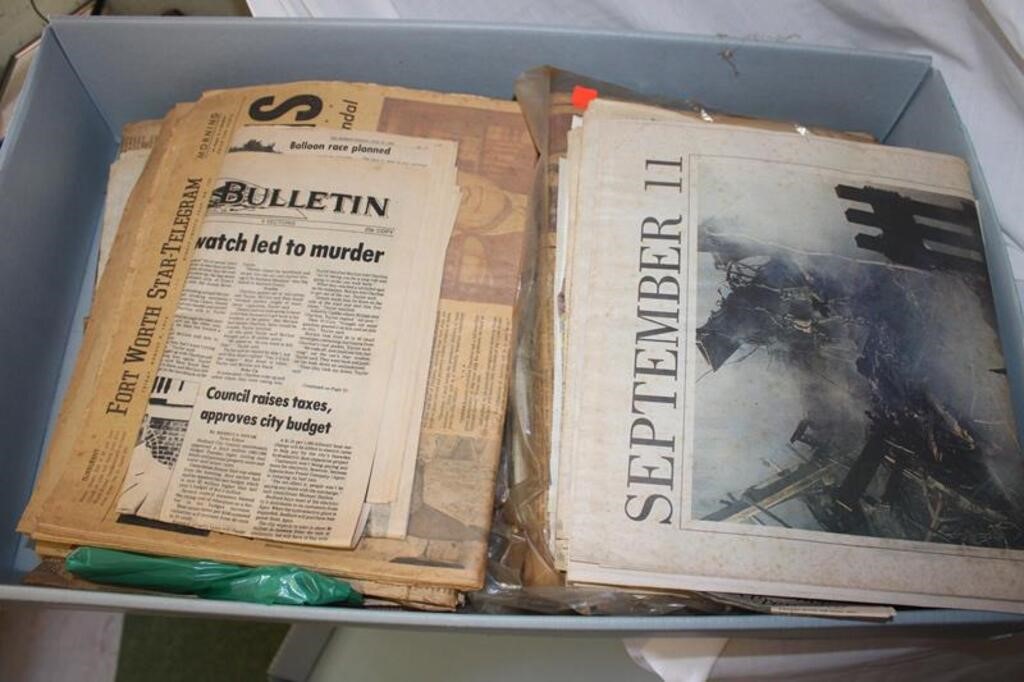 Large Lot of Newspaper Clippings