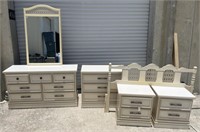 Jonson Carper 5 piece bedroom set 
Dresser 52”