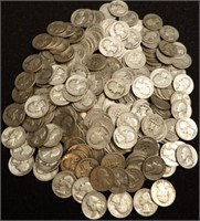 (250) 90% Silver Washington Quarters - Coins