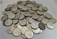(100) 90% Silver 1964 Kennedy Half Dollars - Coins
