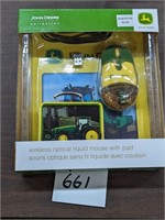 John Deere Wireless Mouse and Miniature Lunchbox