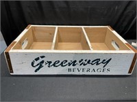Wood Greenway beverages crate