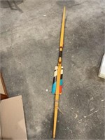 Native American painted wooden bow