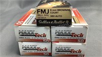 (Approx 250) Rnds Assorted 380 Auto Ammo