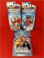 3 sets of Justice League action figures
