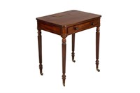 SMALL REGENCY MAHOGANY WRITING DESK