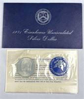 1971 Silver Eisenhower 'Ike' Dollar, Uncirculated