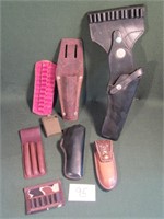 Leather Lot to include Holsters Ammo Holders