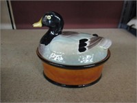 Vintage Ceramic Mallard Duck Tureen-Secla