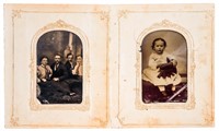 Lot 2 Daguerreotype photos 1839-1860 Young Child &