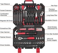 WF9825  Excited Work Tool Set 128 Pc., Toolbox Cas