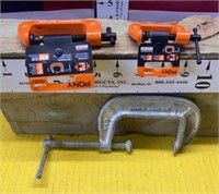 3 C-clamps