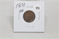 1871P G Indian Head Cent