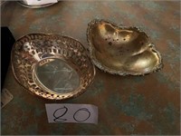 2 METAL DISHES- CHECK OUT PICS