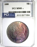 1898 Morgan PCI MS65+ Purple Toning