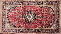 PRETTY HAND KNOTTED THICK PERSIAN WOOL KASHAN RUG