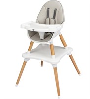 Costway Babyjoy 39.5'' 5-in-1 Grey Baby High Chair