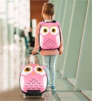 Costway - 2-PCS Kids Carry On Luggage Set