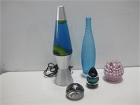 Lava Lamp W/Assorted Home Accessories See Info