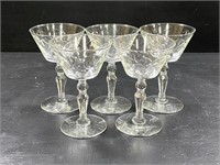 Vintage Libbey Rock Sharpe 3006 Liquor Glasses