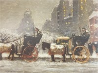 Guy Carleton Wiggins "Winter At The Plaza"