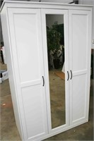 3 Door Mirrored Wardrobe 75" H x 46" W x 23" D