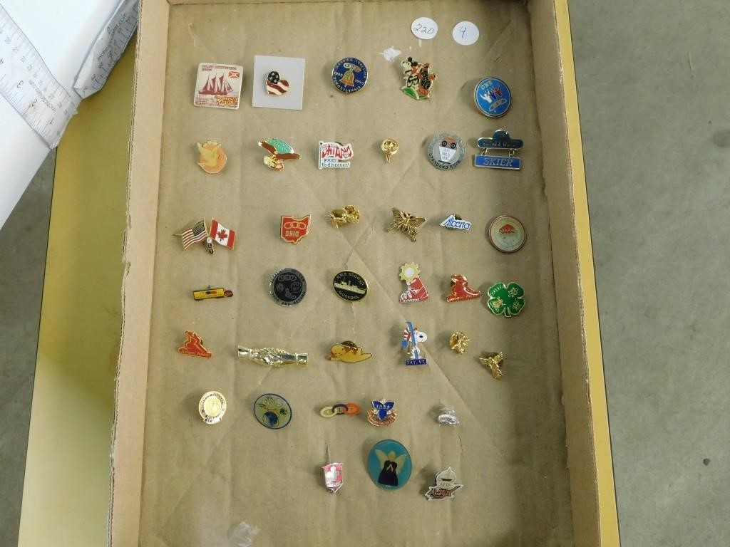 LOT TIE-TACS AND HAT PINS
