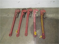 (Qty - 5) 24" Pipe Wrenches-