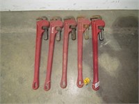 (Qty - 5) 24" Pipe Wrenches-
