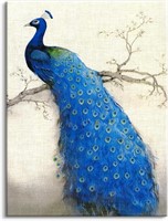 $120 Lot of 2 Peacock Wall Art Decor for Living