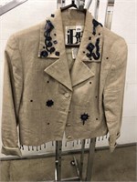 Jacket with fancy beadwork size 4