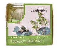 TrueLiving Eucalyptus Mint 3oz Jar Candle