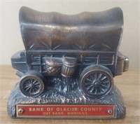 Promotional Covered Wagon Bank w/Key