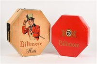 LOT OF 2 VINTAGE BILTMORE HAT BOXES ONLY