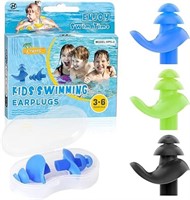 3 Pairs Hearprotek Ear Plugs for Swimming Kids, So