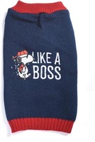 Peanuts for Pets Snoopy Like a Boss Dog Sweater,