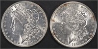 1887 & 1889 MORGAN DOLLARS BU