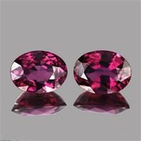 Natural AAA Raspberry Pink Rhodolite Garnet  Pair