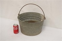 Vintage Galvanized Tub 14" x 8"