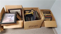 3 BOXES OF PICTURE FRAMES