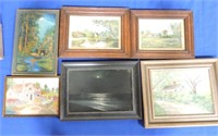 Lot of 6 paintings