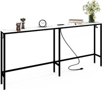 Sofa Table with Outlet 7.9Dx70.9Wx31.7H