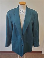 Womens Petite Pendleton Wool Blazer Jacket - Sz 12