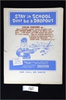 Vintage US Army Recruiting Education Poster