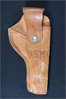 Vintage US Marine Corps Leather Toy Gun Holster